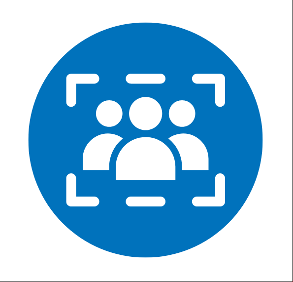 An icon of people within a frame, representing inclusion